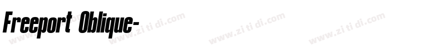 Freeport Oblique字体转换